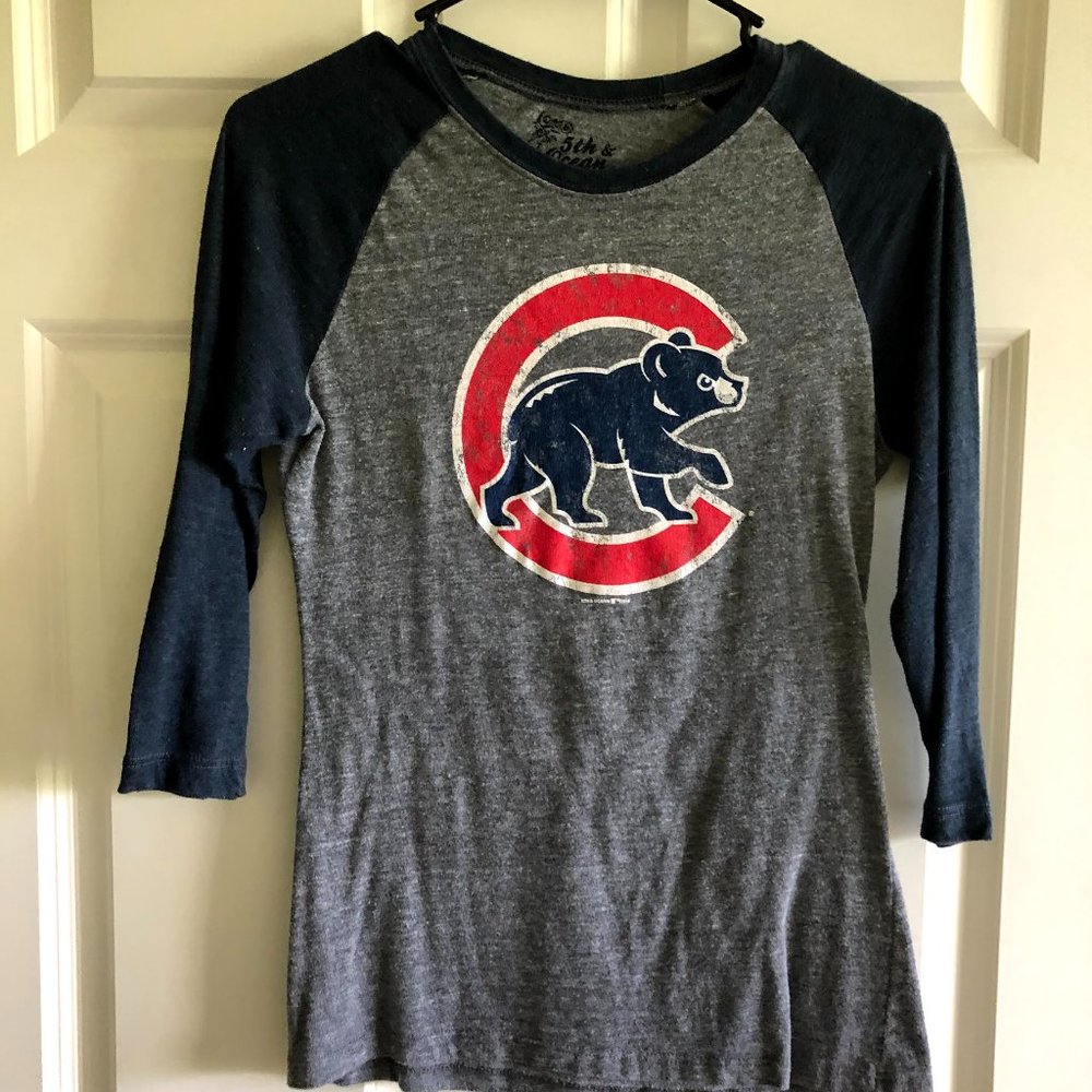 Chicago Cubs Baseball Tee Women's Med